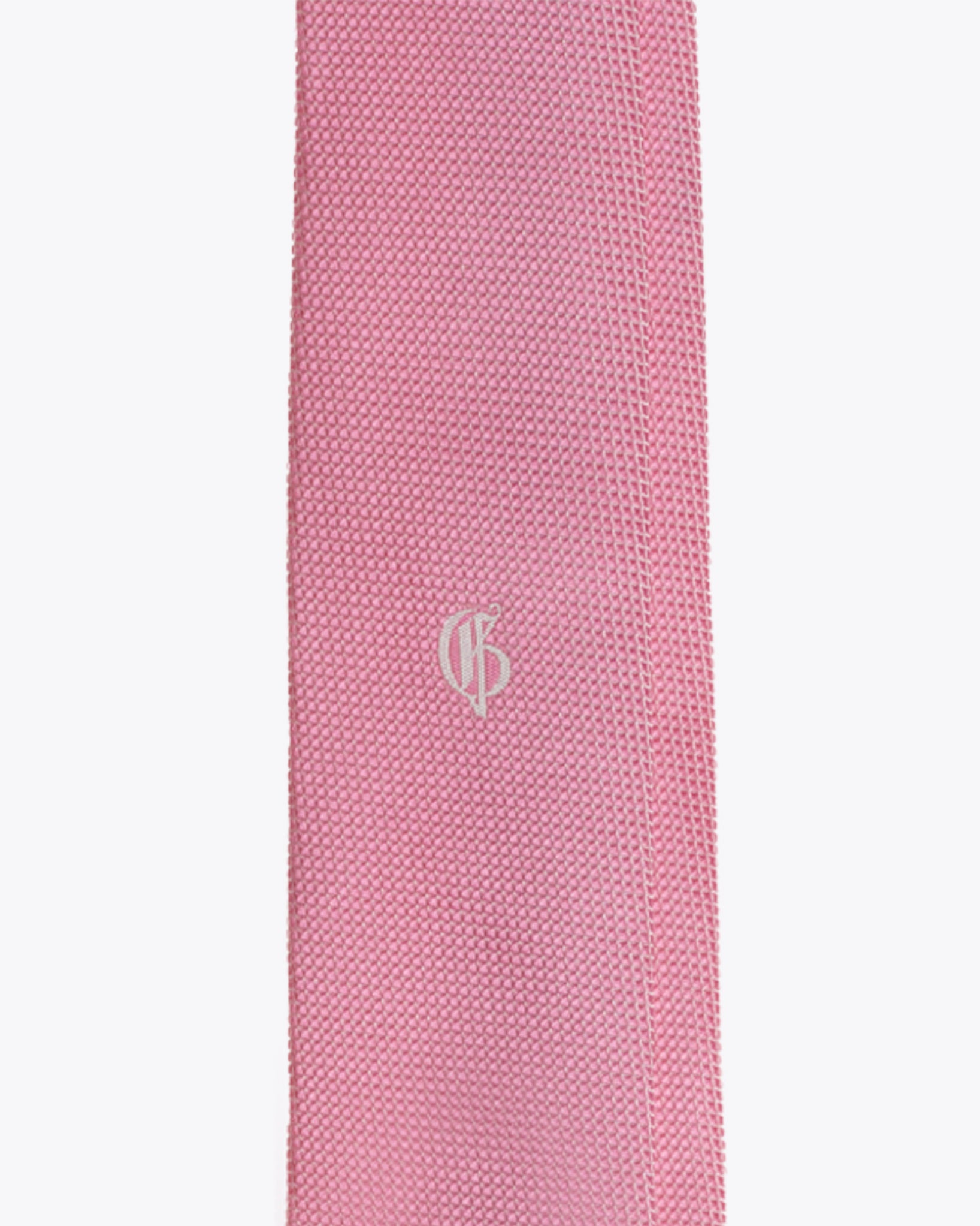 英雄丝质粉色领带 