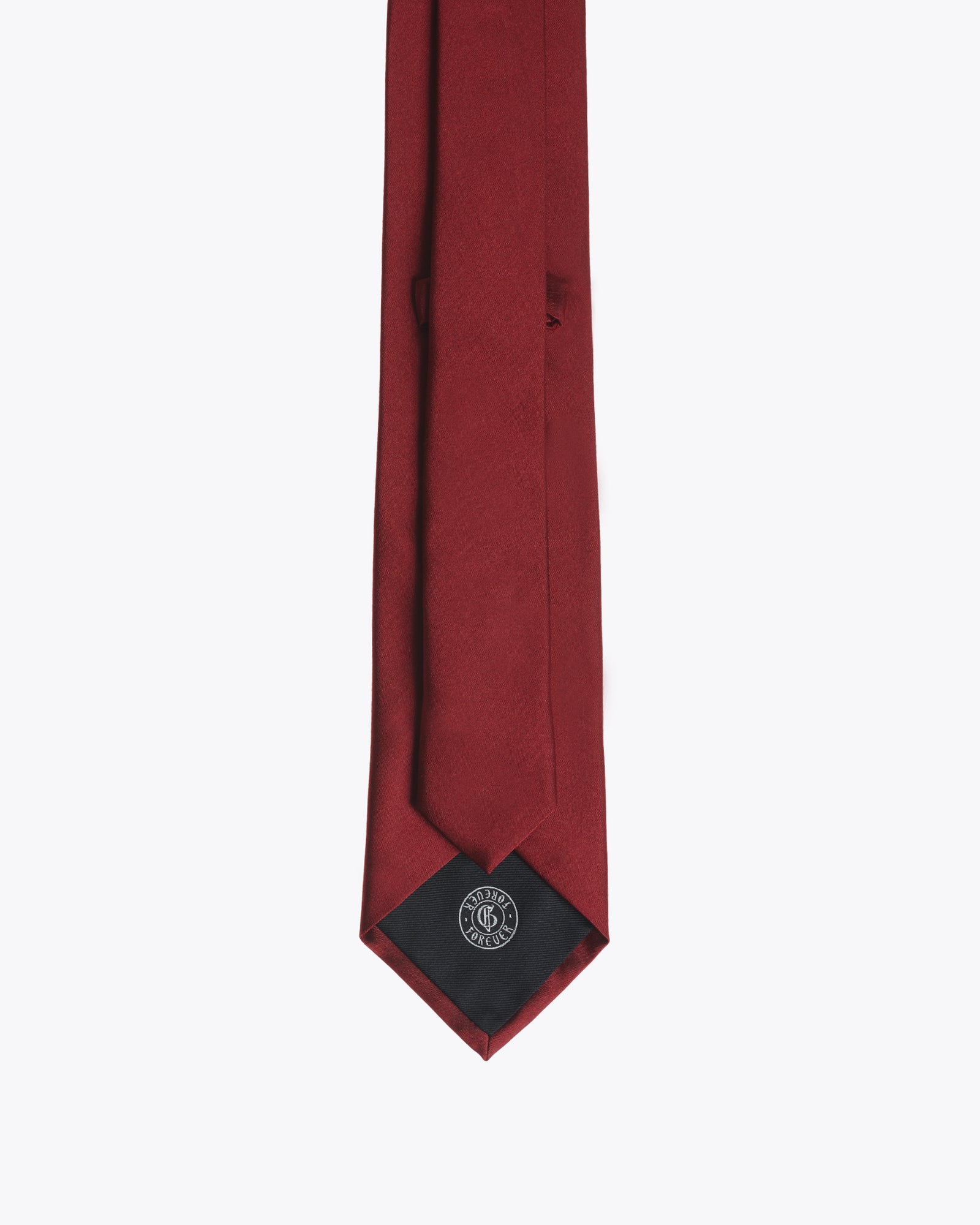 英雄丝质红色领带 