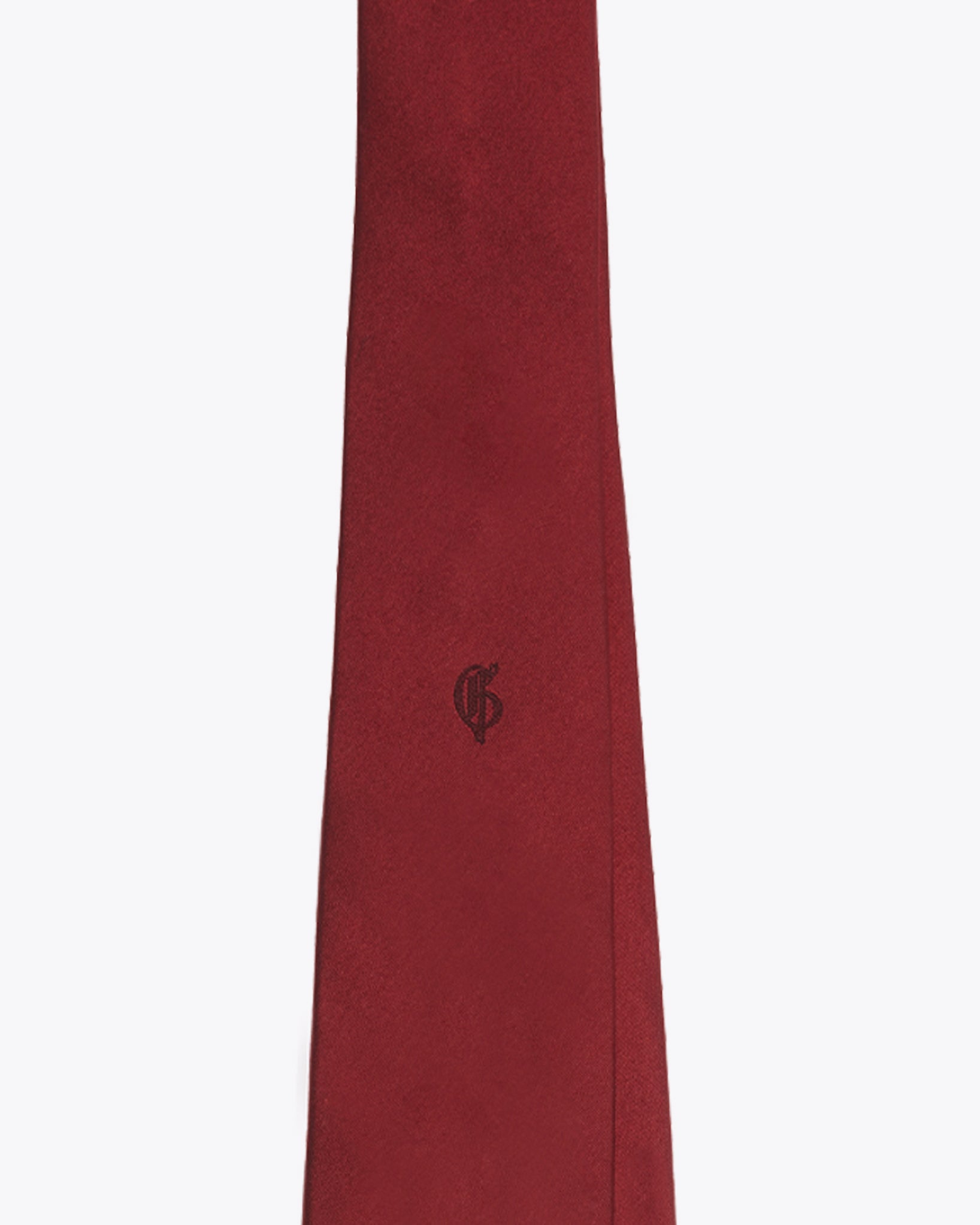 英雄丝质红色领带 