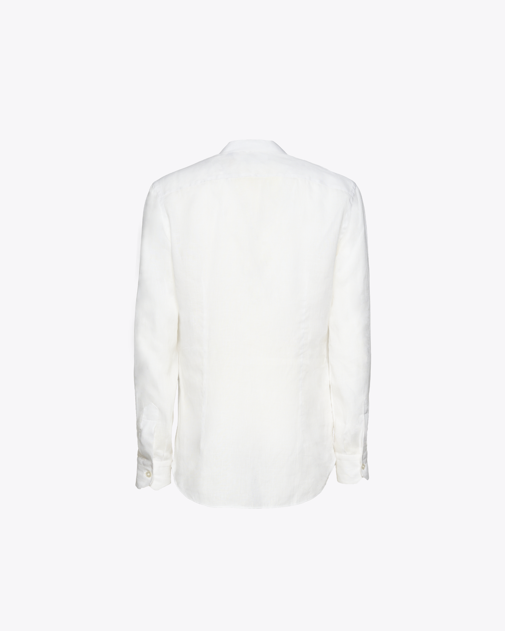 White Linen Shirt with Snow Logo