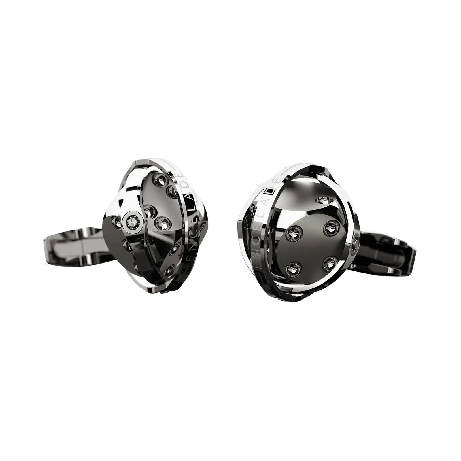 CUFFLINKS DICE TOTAL STEEL