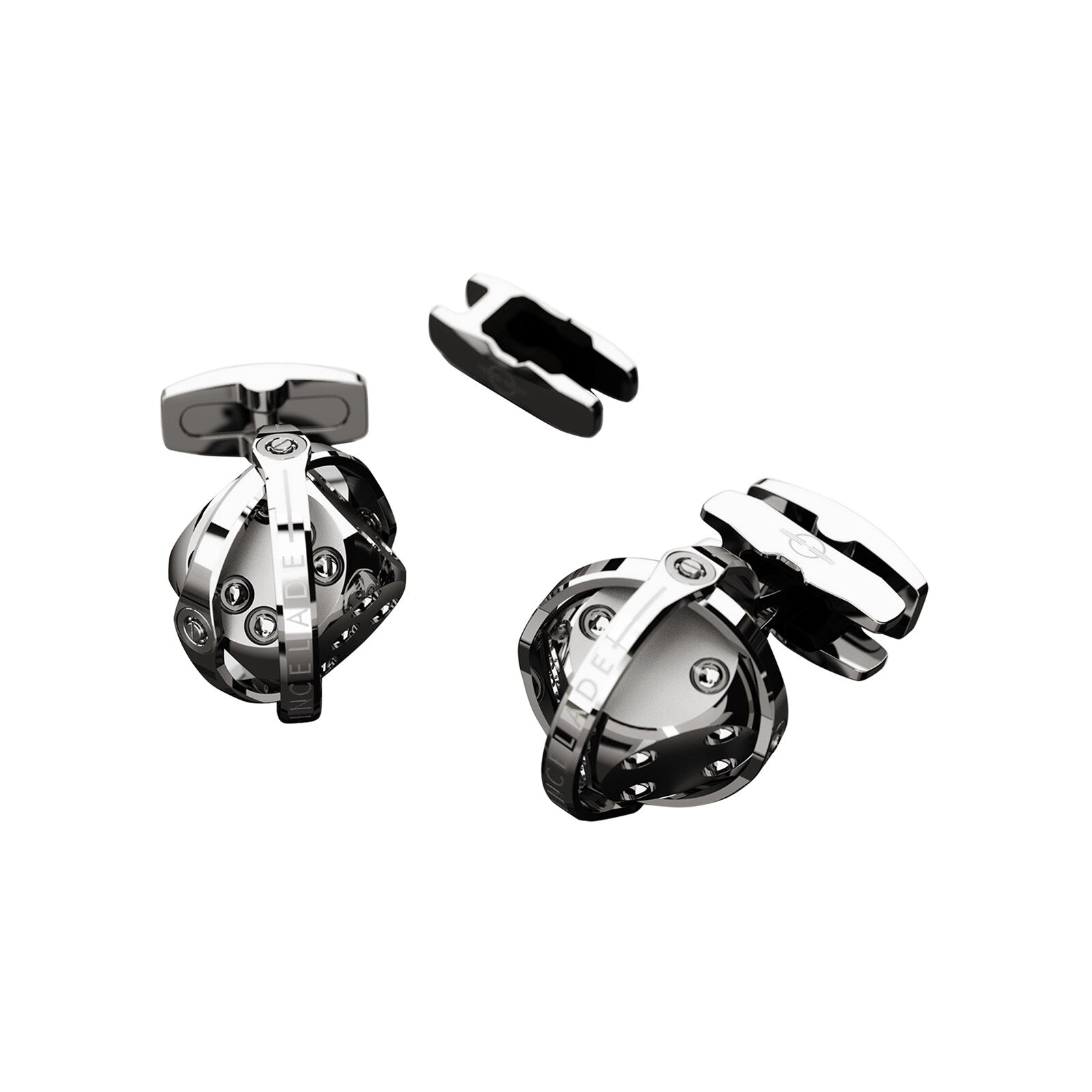 CUFFLINKS DICE TOTAL STEEL