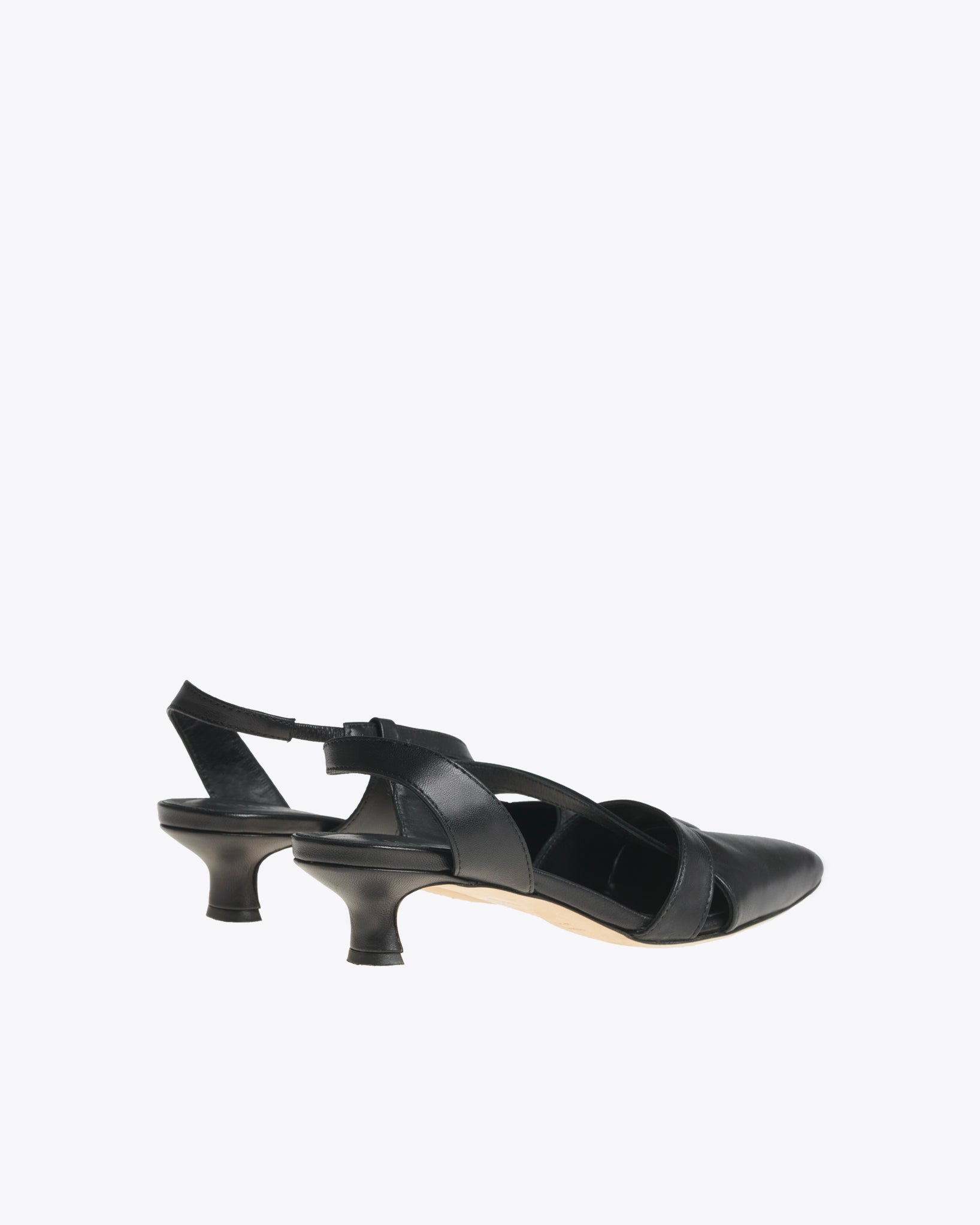 The Black Leather Visionary Sandals