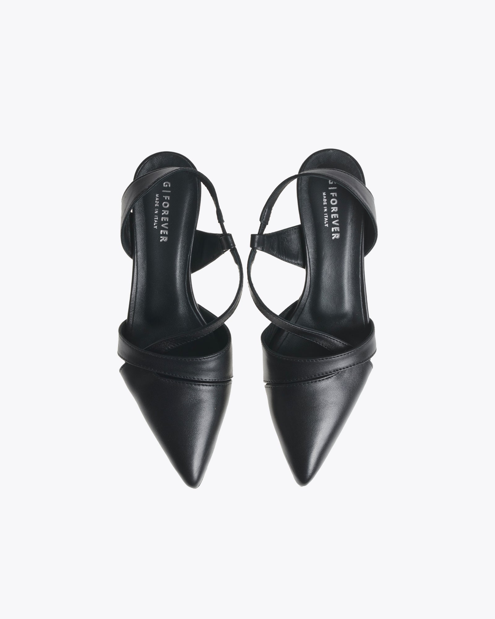 The Black Leather Visionary Sandals