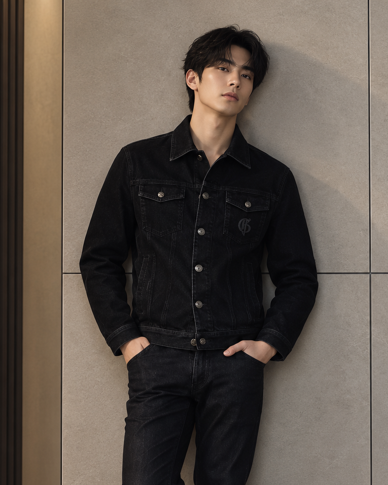 BLACK JACKET WITH POCKETS