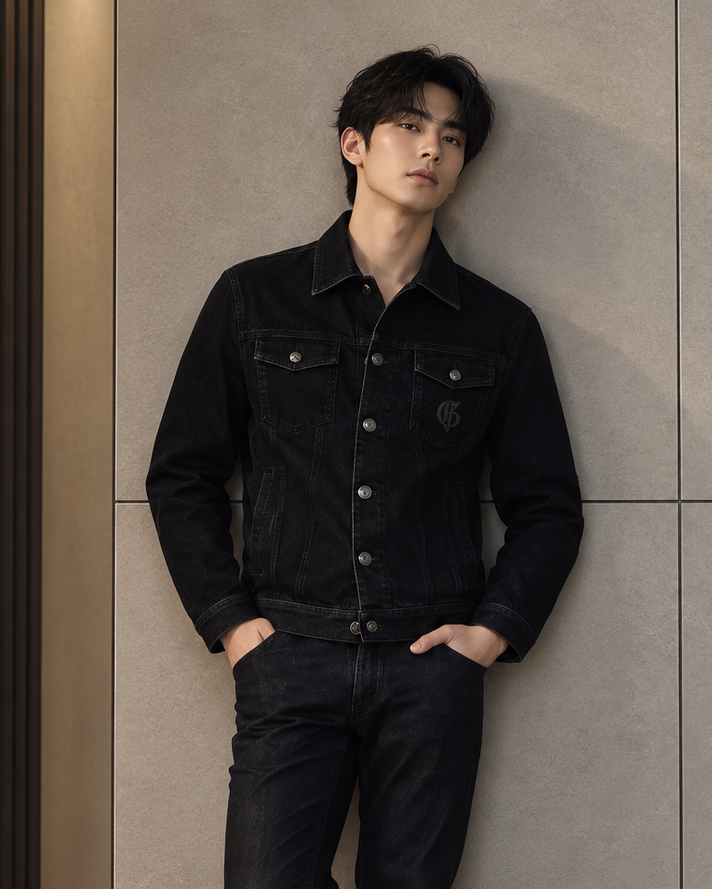 BLACK JACKET WITH POCKETS