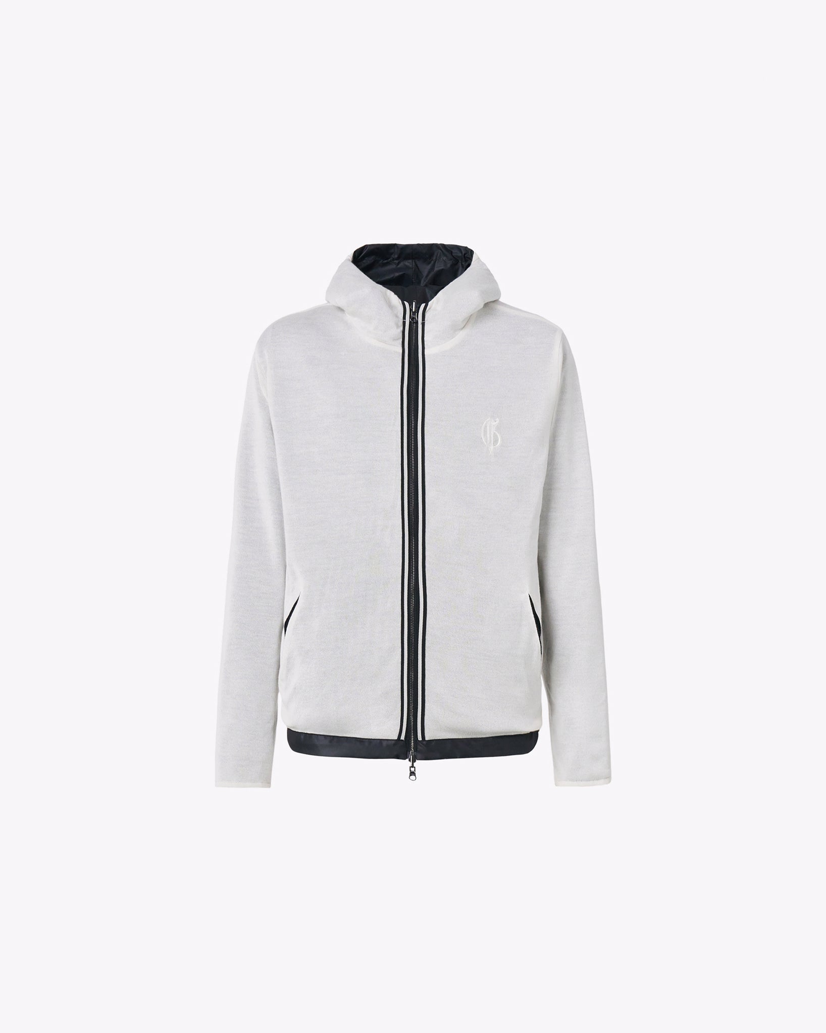 White reversible rain jacket