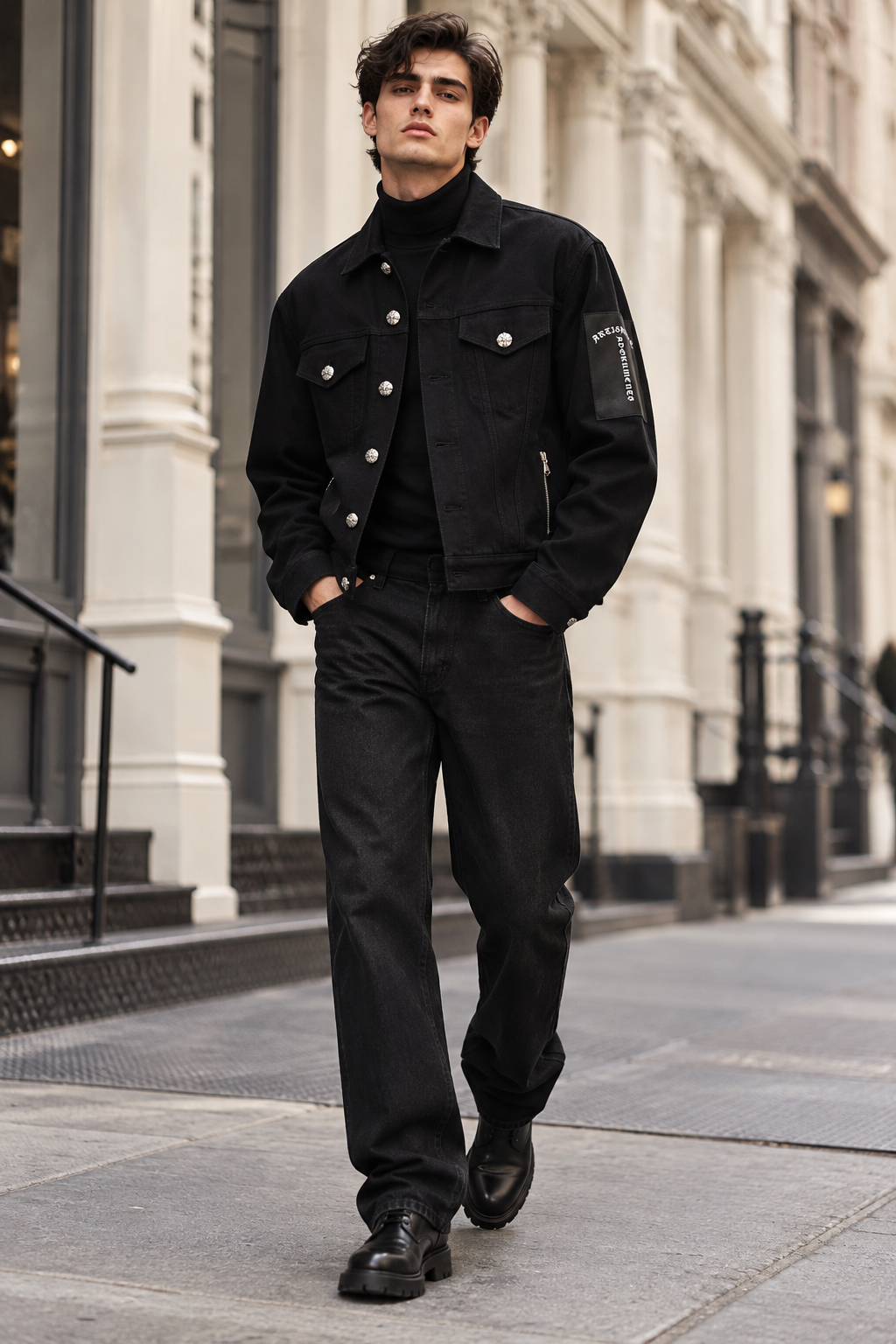 Black unisex jacket