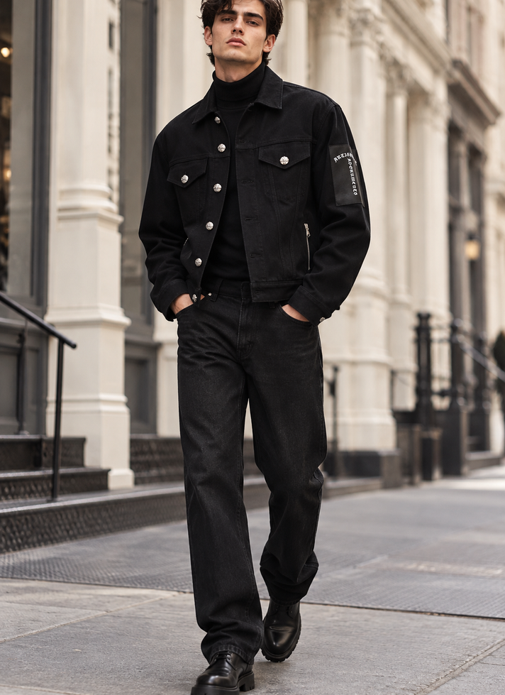 Black unisex jacket