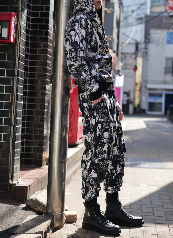 佛系黑色慢跑裤