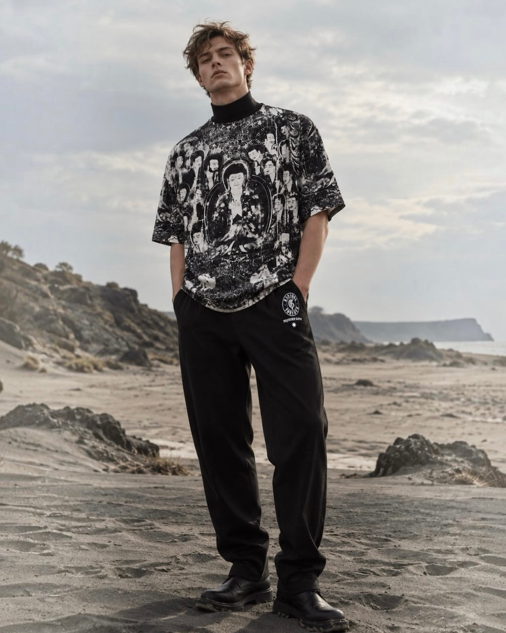 Buddha turtleneck t-shirt