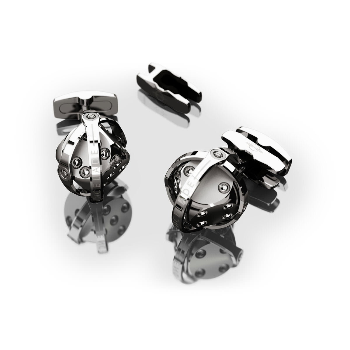 CUFFLINKS DICE TOTAL STEEL