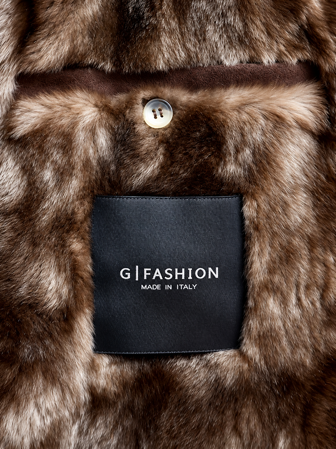 Dark Blue Cashmere Bomber Jacket with Beaver fur