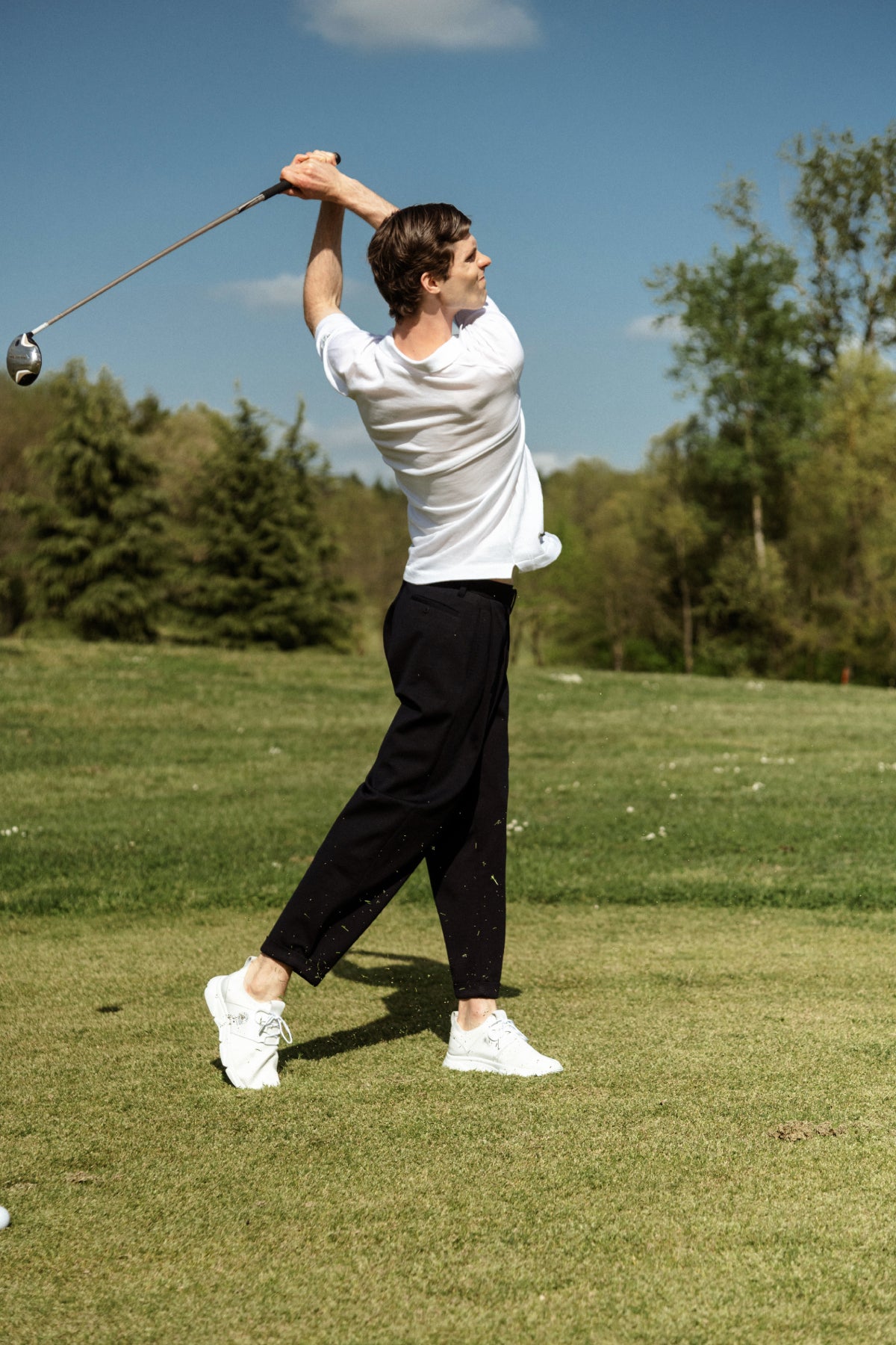 White Polo V-Neck
