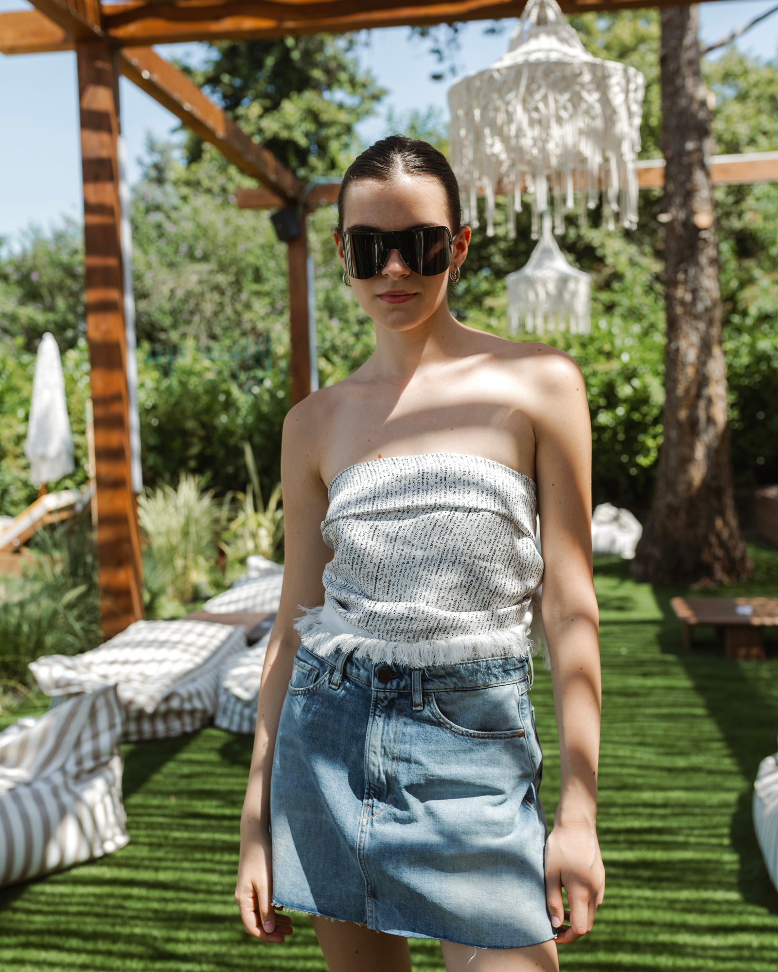 Denim Mini Skirt