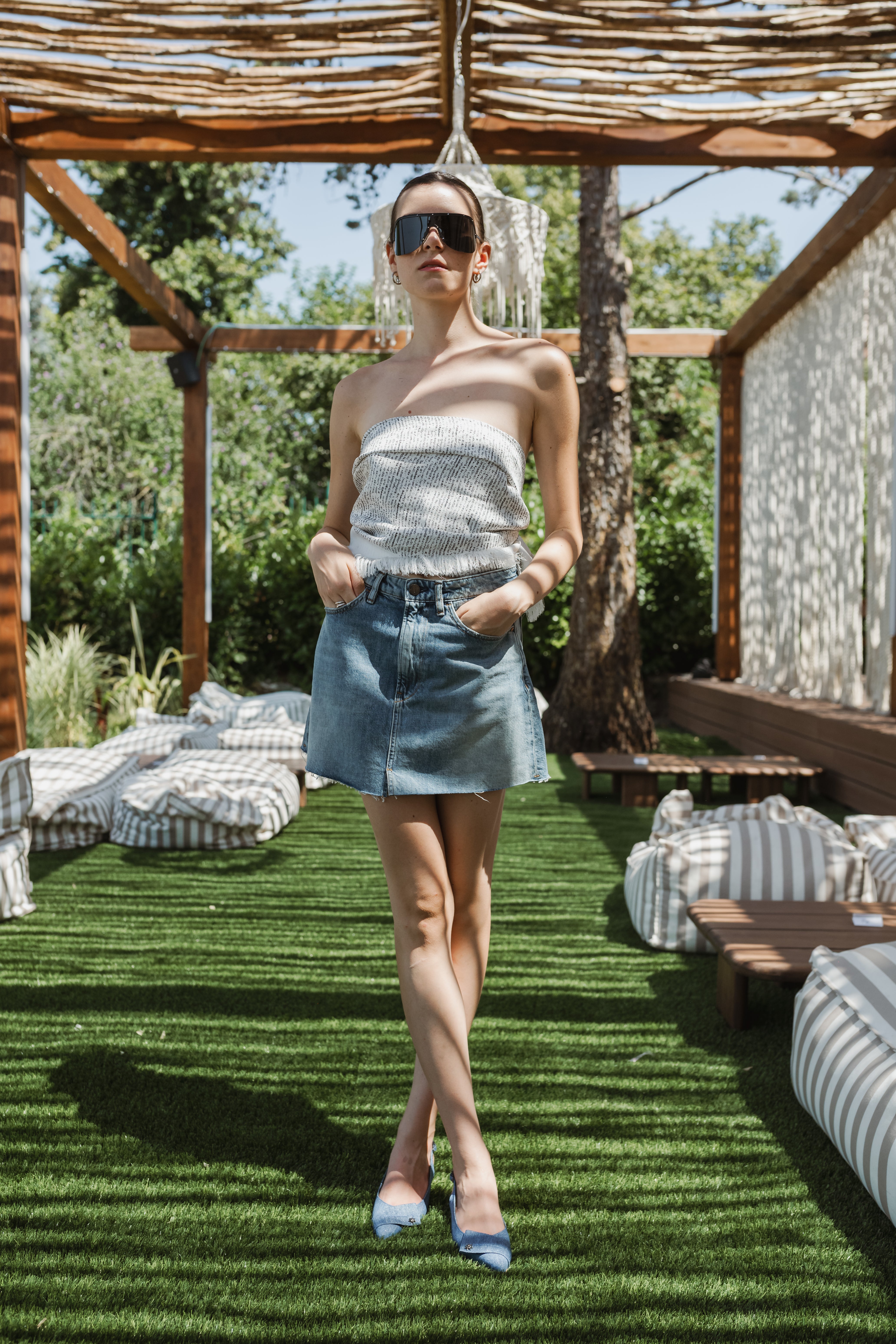 The Voyager Blue Denim Sandals