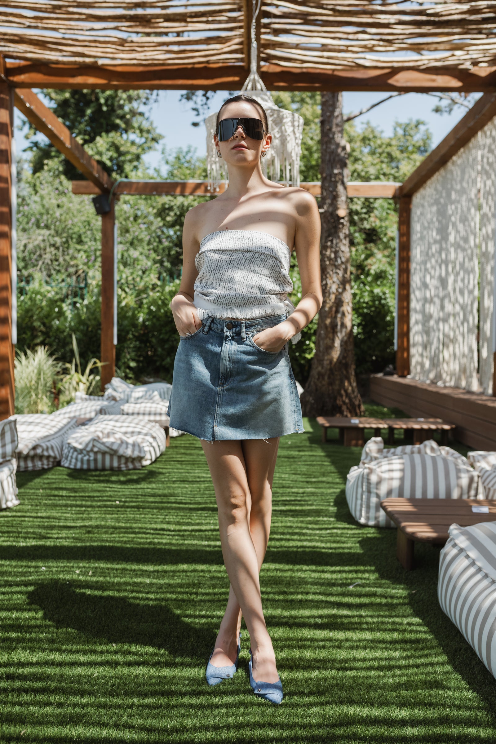 The Voyager Blue Denim Sandals