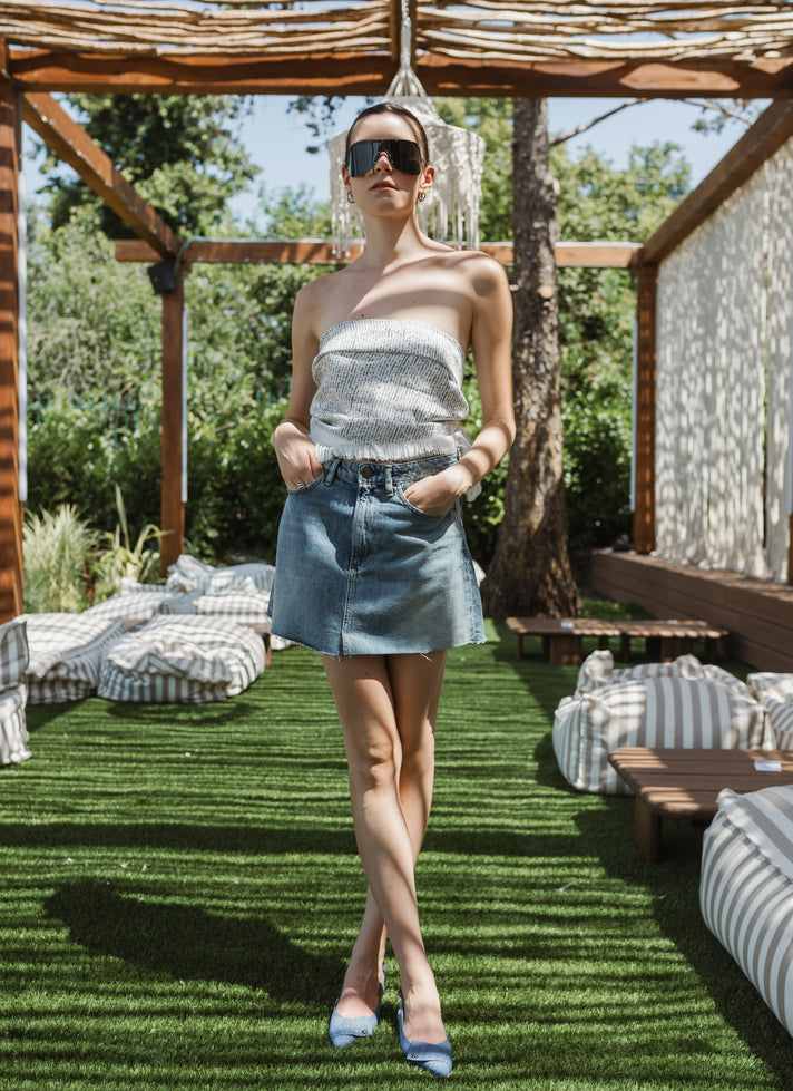 The Voyager Blue Denim Sandals