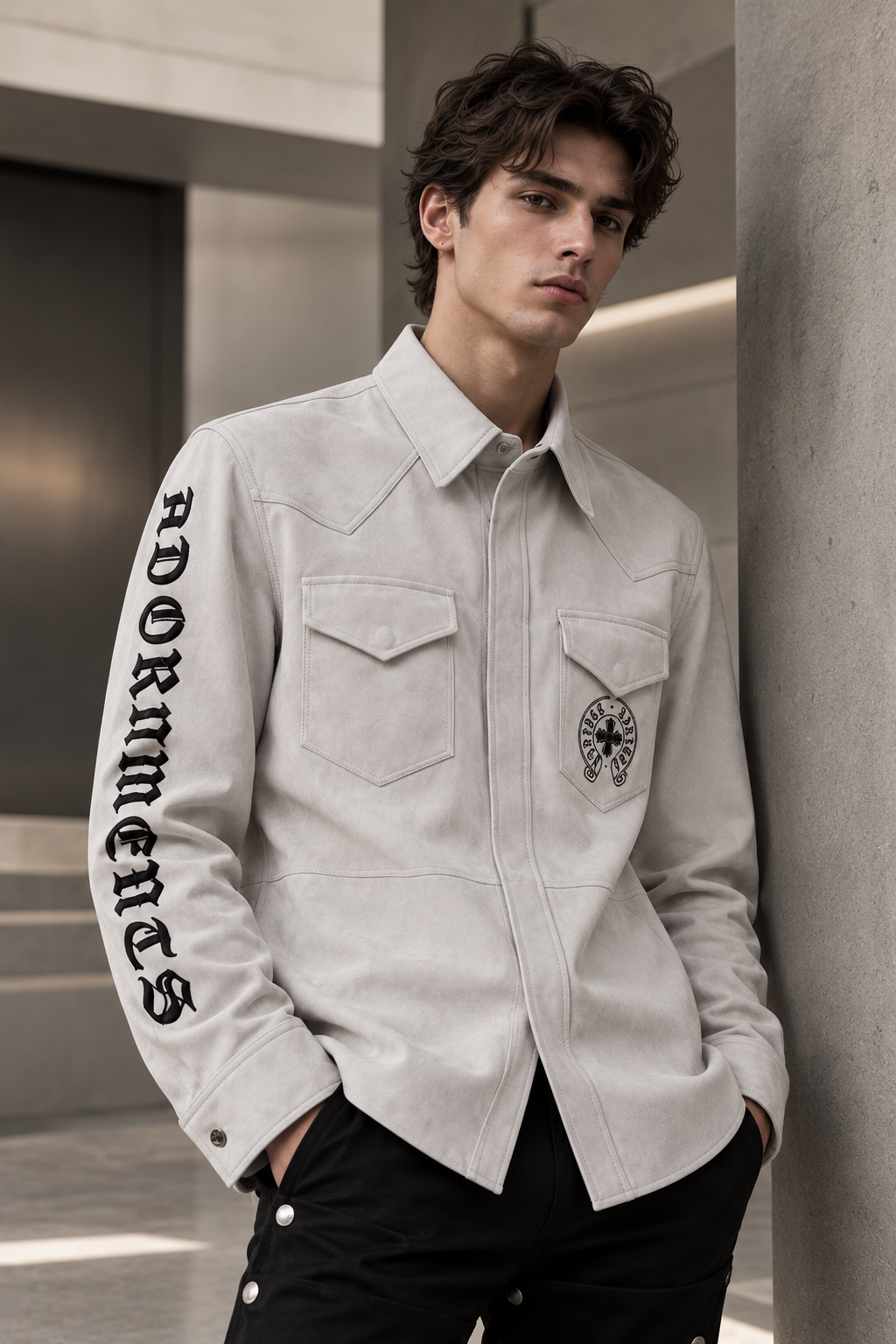 GREY GOAT SUEDE SHIRT