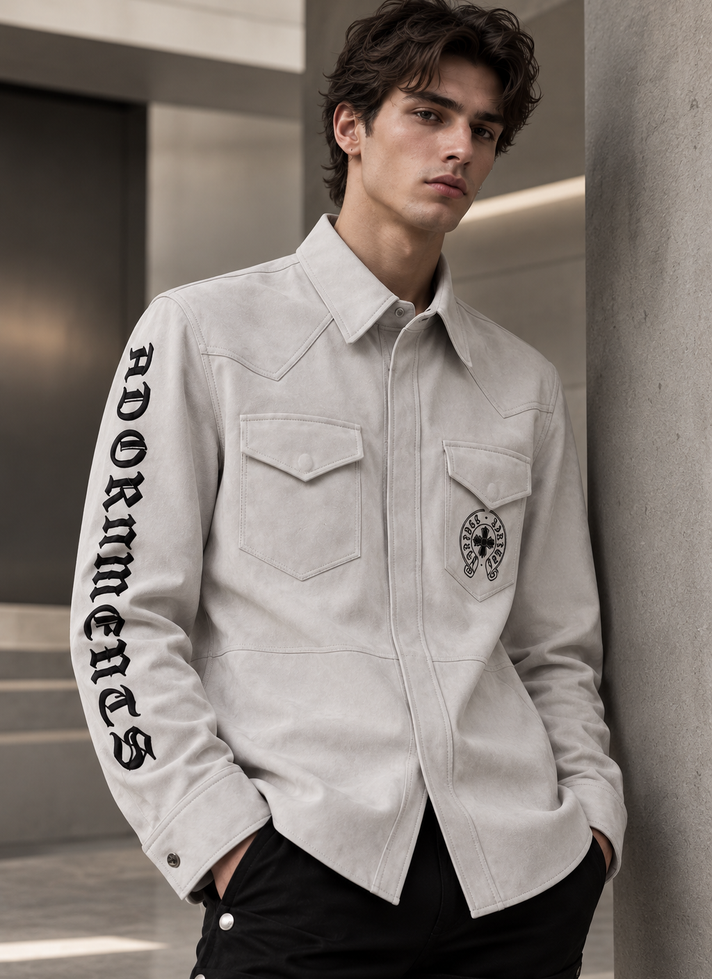 GREY GOAT SUEDE SHIRT