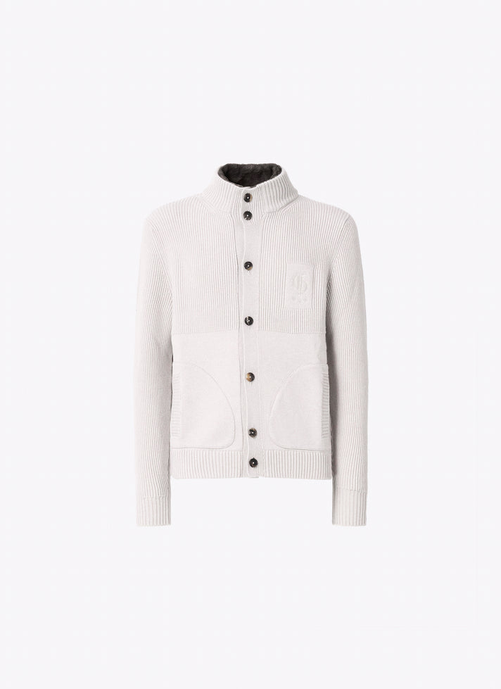 White cardigan with fur collar - G|Forever
