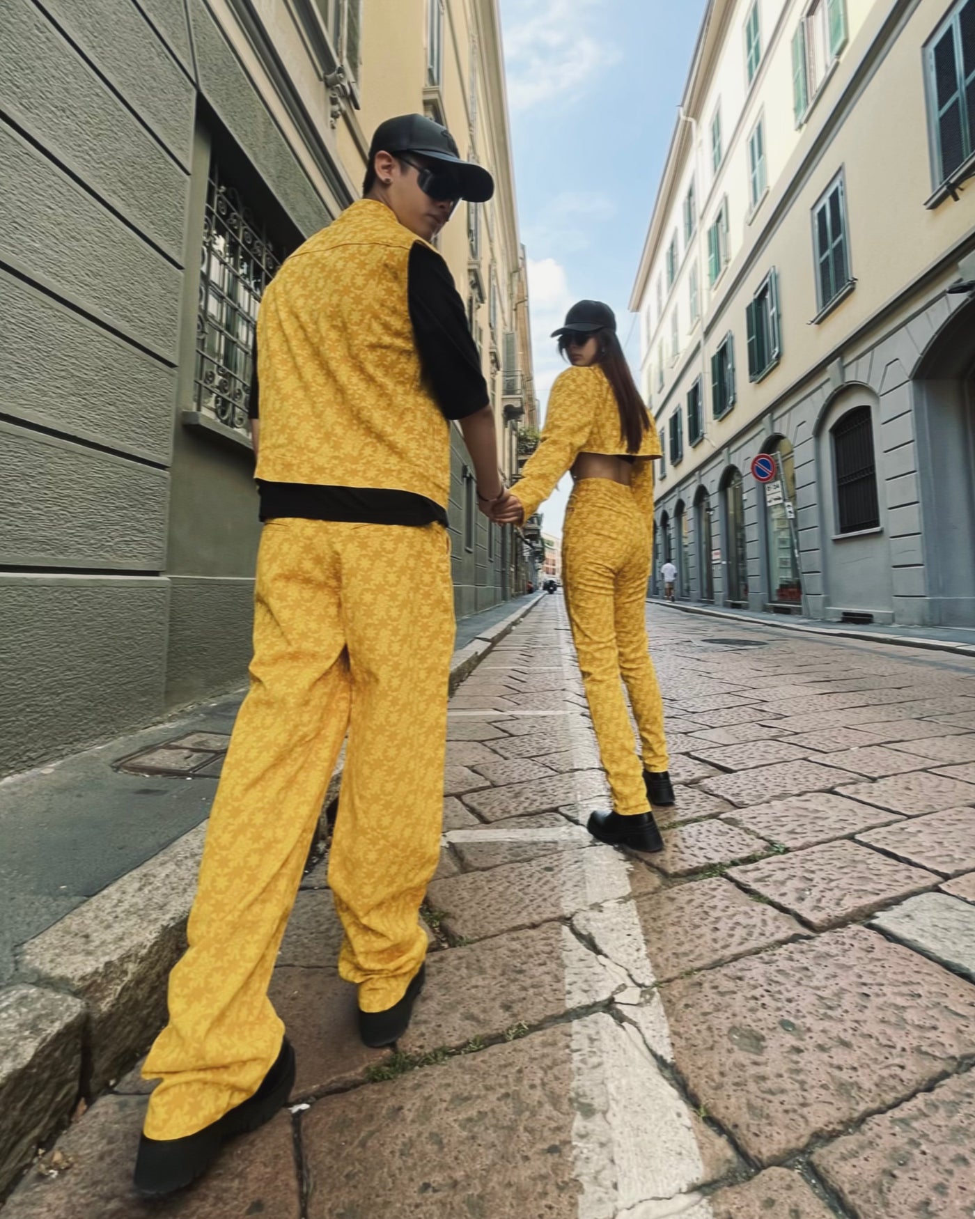 ARCHIVE YELLOW DENIM LARGE PANTS