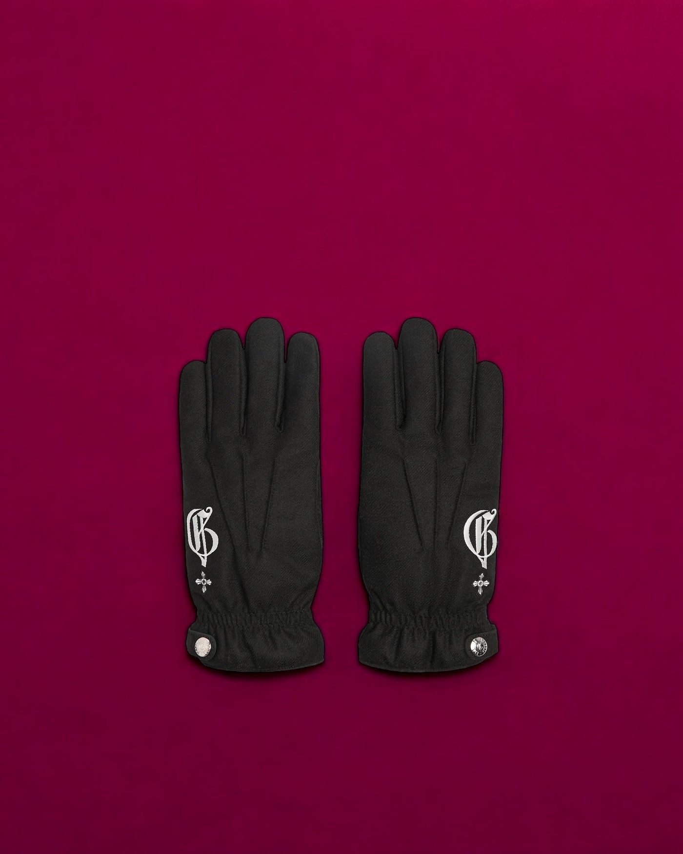 BLACK CASHMERE BLEND GLOVES