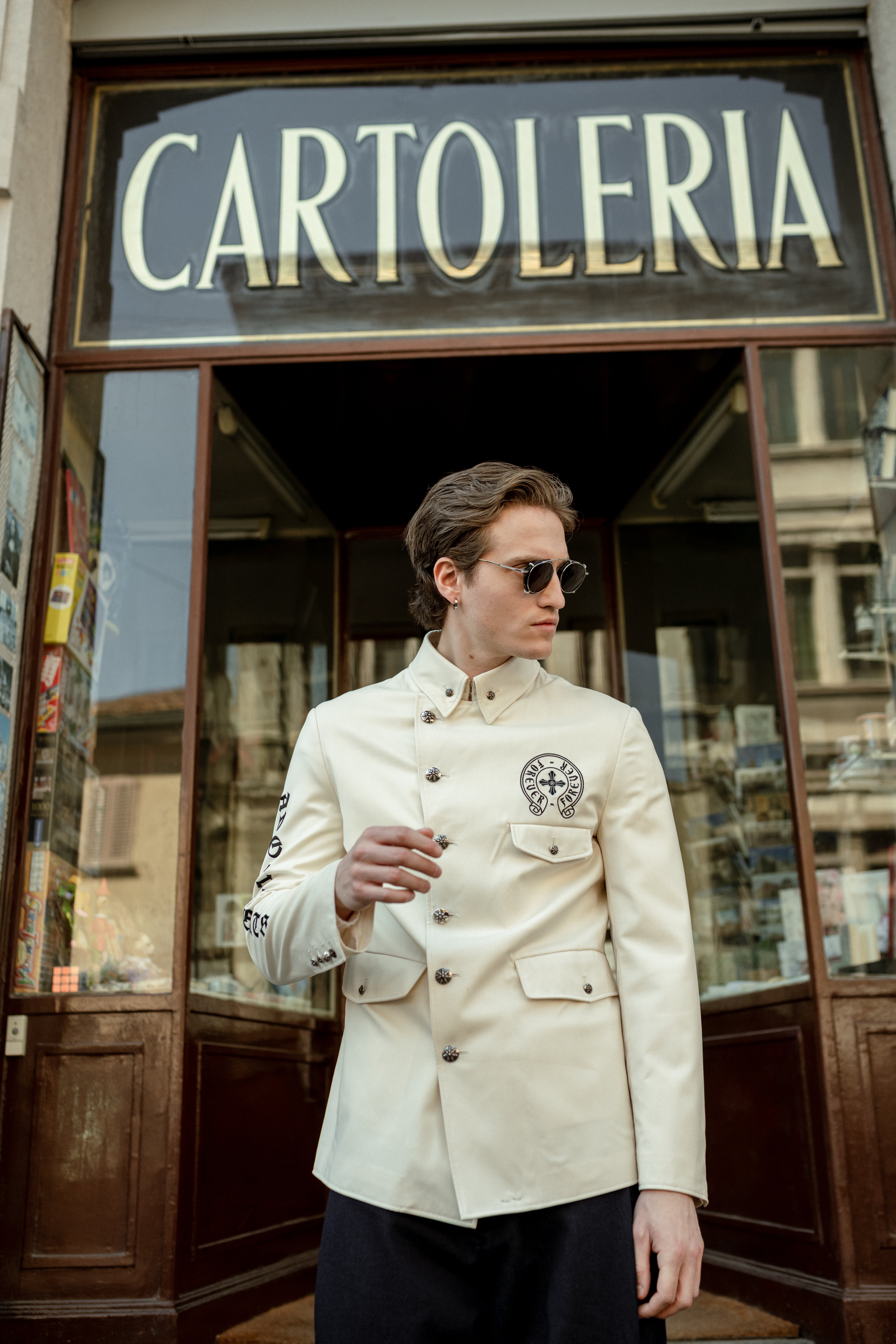 WOOL JACKET WITH POCKETS