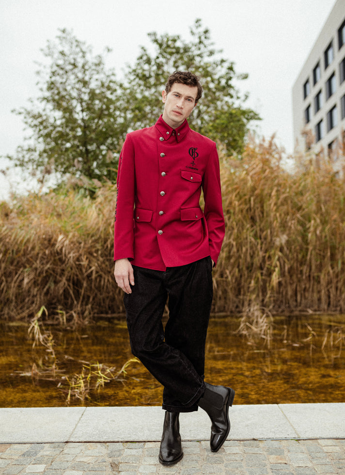 WOOL JACKET WITH POCKETS