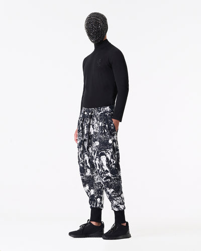 Buddha print jogger pants