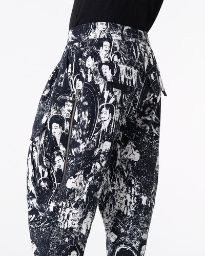 Buddha print jogger pants