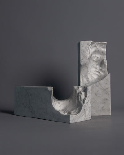 HE + SHE (CARRARA MARBLE)