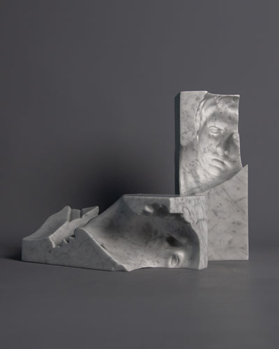 HE + SHE (CARRARA MARBLE)