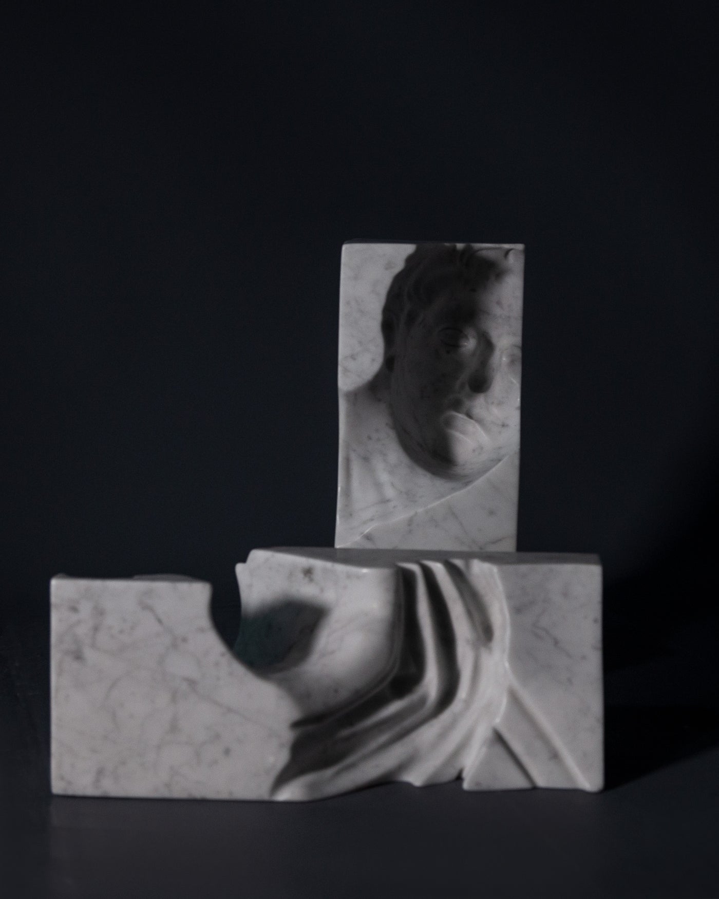 HE + SHE (CARRARA MARBLE)