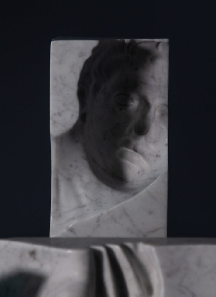 HE + SHE (CARRARA MARBLE)