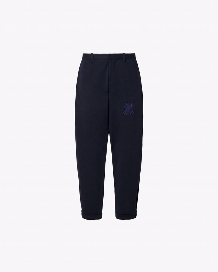 Dark blue wool blend pants