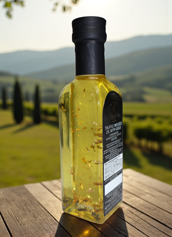 Truffle Gold Duo Box: Olive Oil & Black Salt