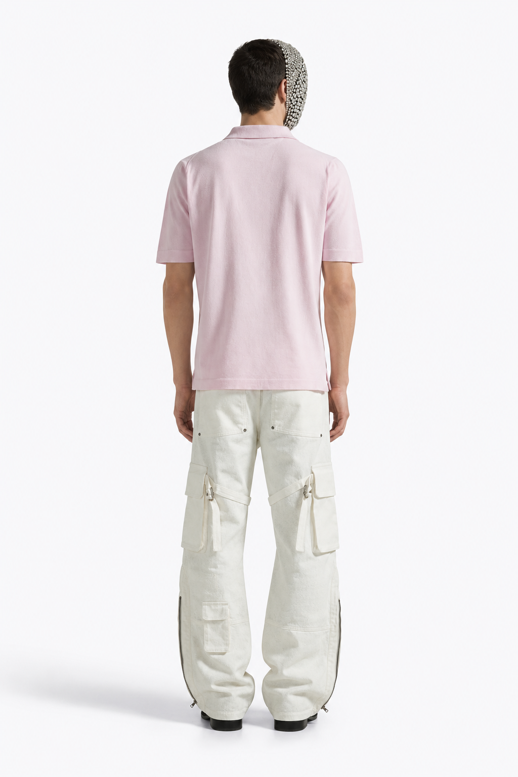 Pink Polo V-Neck