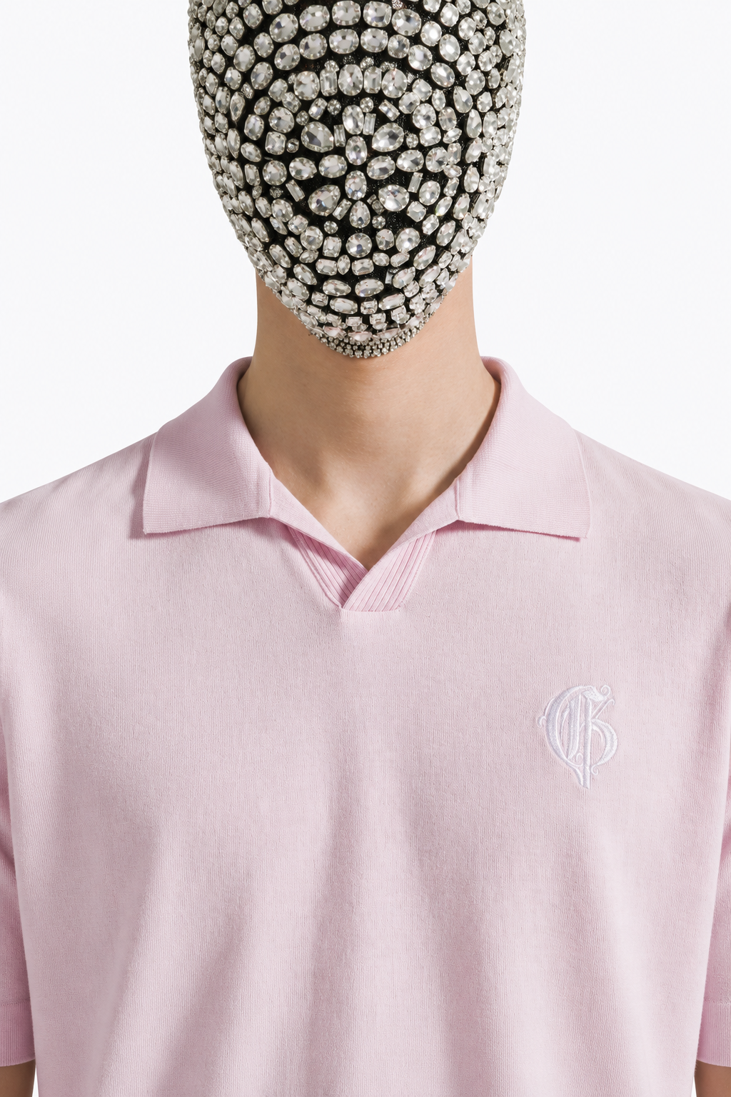 Pink Polo V-Neck