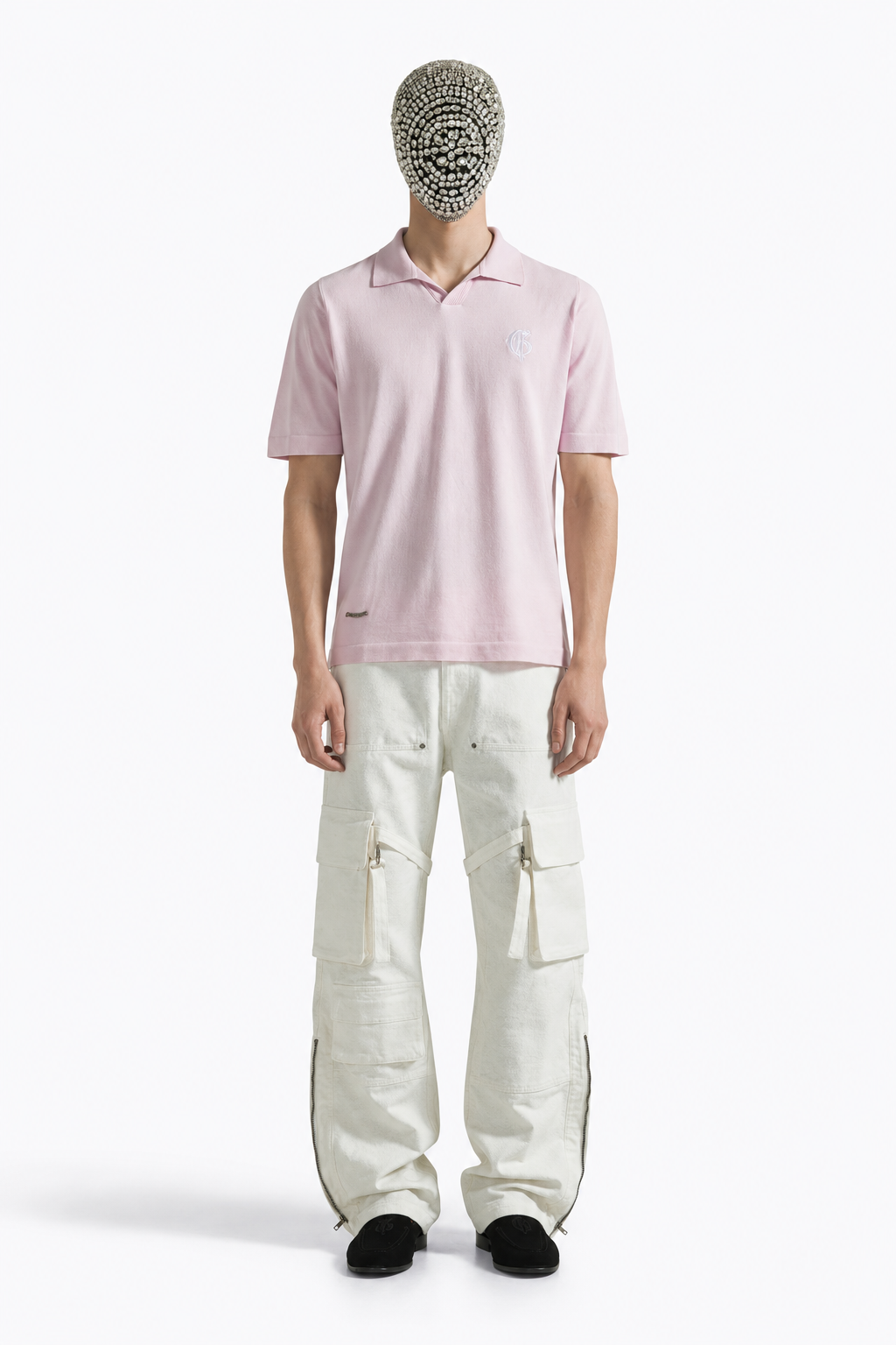 Pink Polo V-Neck
