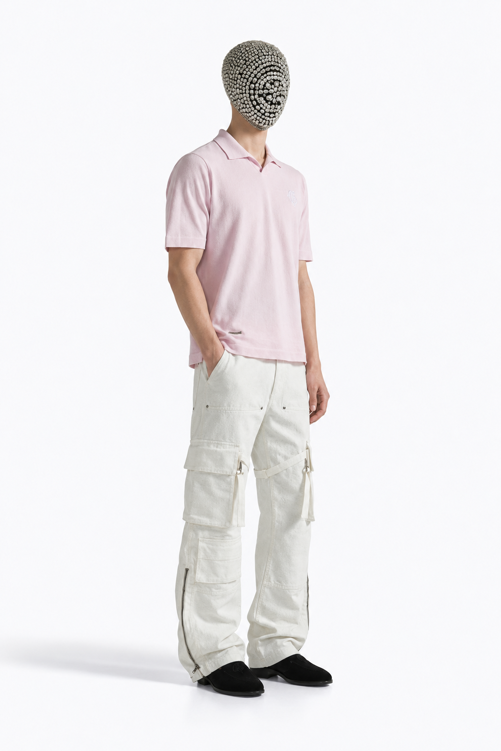 Pink Polo V-Neck