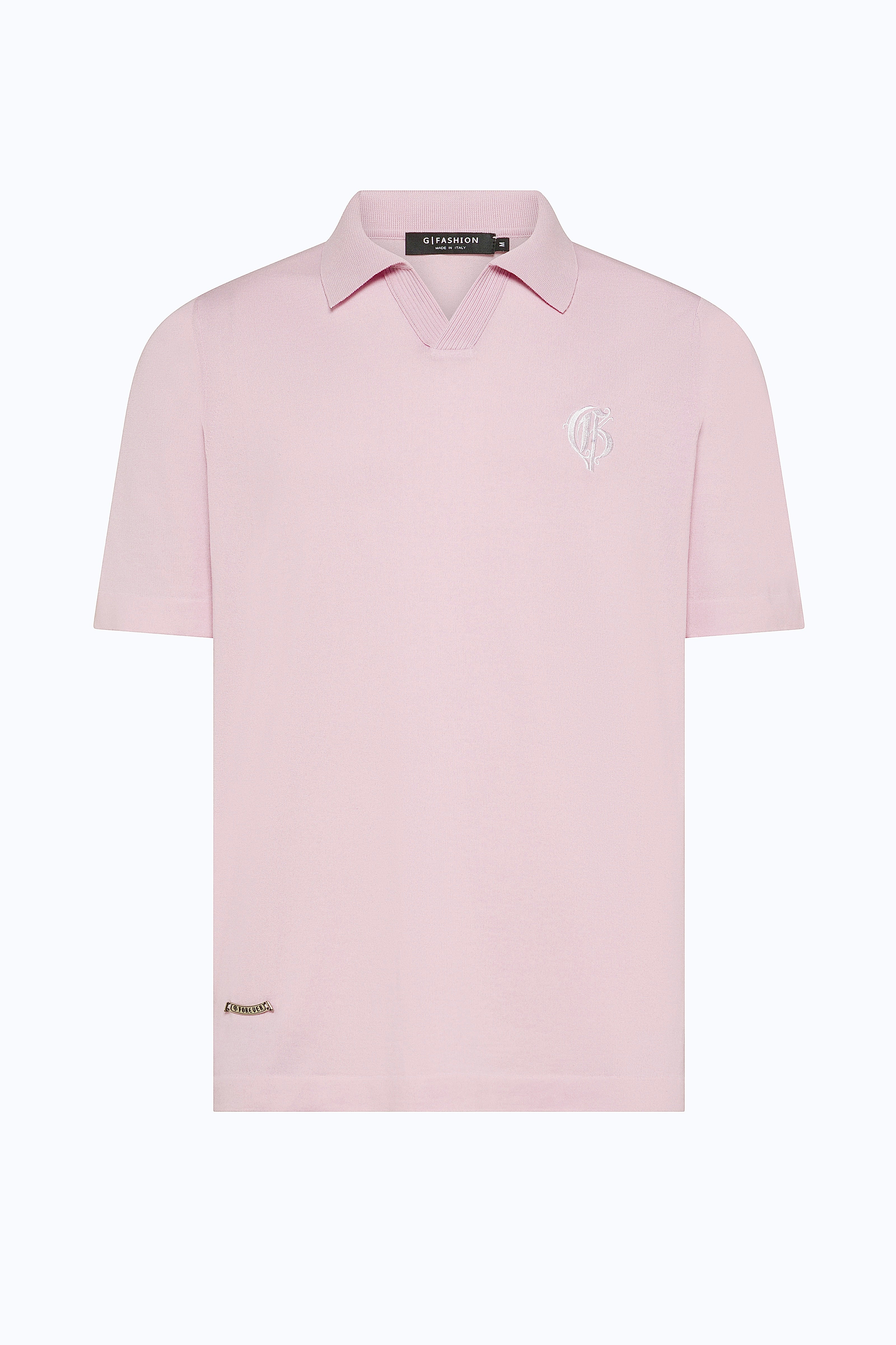 Pink Polo V-Neck