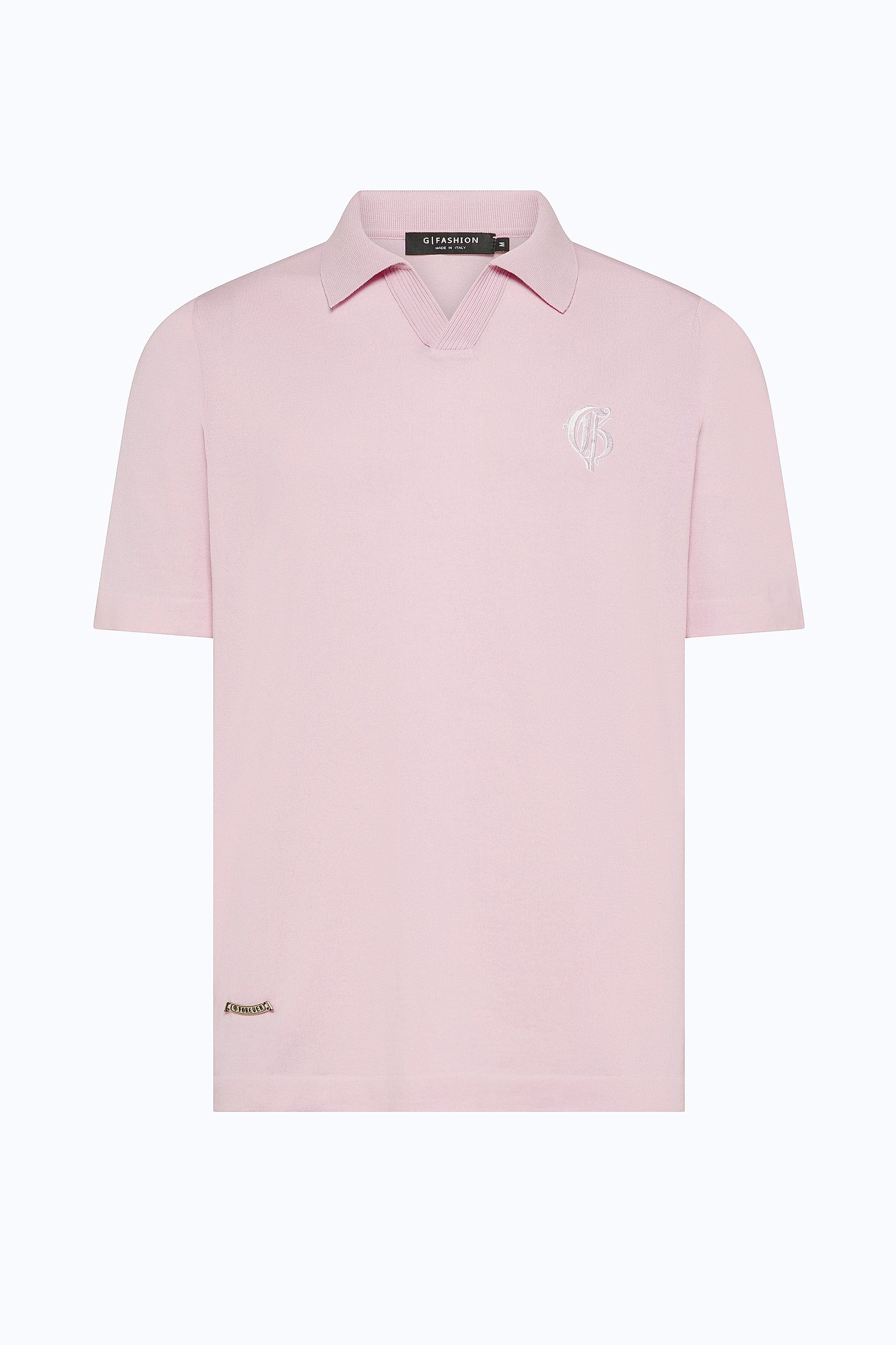 Pink Polo V-Neck