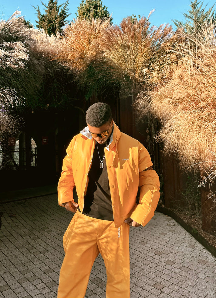 LUXE LEMONADE UNISEX BOMBER WITH WHITE LOGO