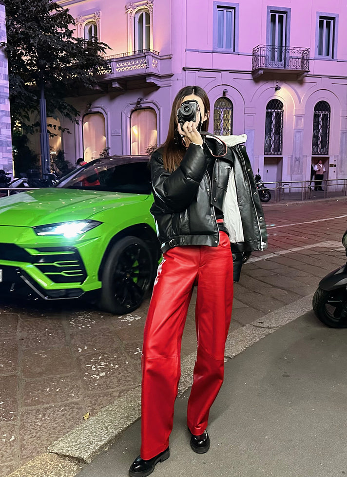 BLACK UNISEX BOMBER WITH WHITE LOGO