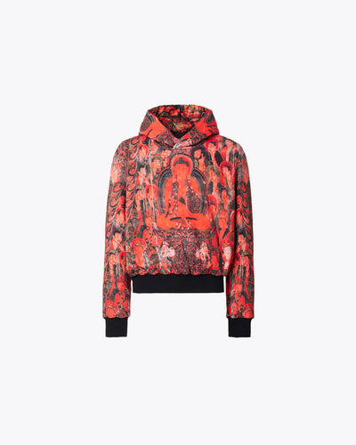 Buddha padded unisex hoodie