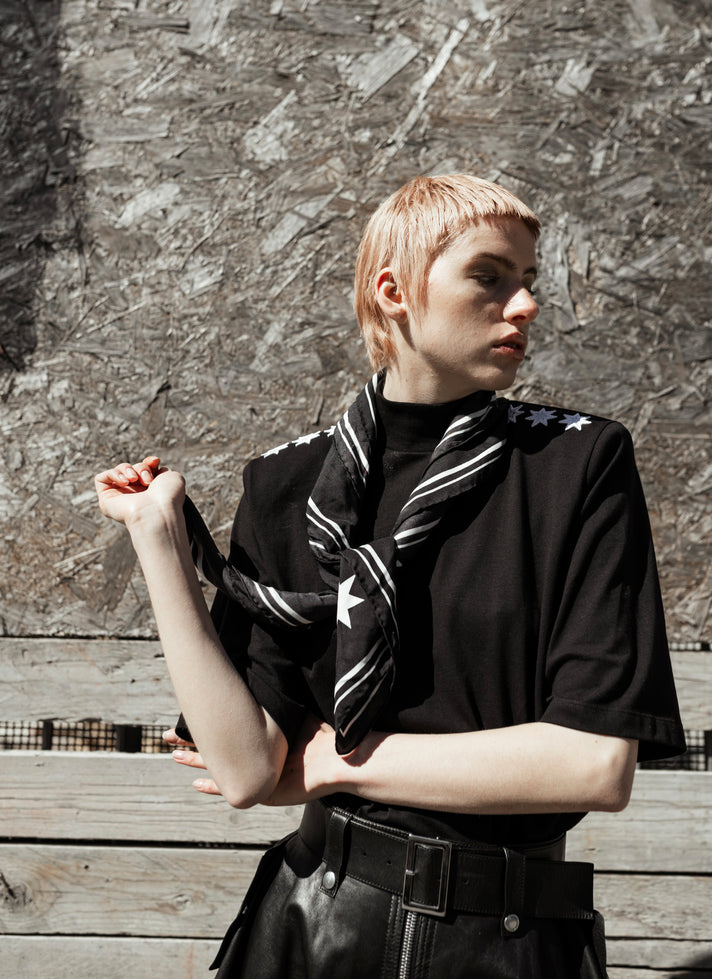 极地之星黑色围巾    