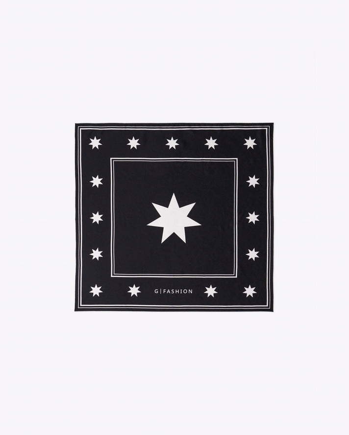 黑色七芒星围巾    