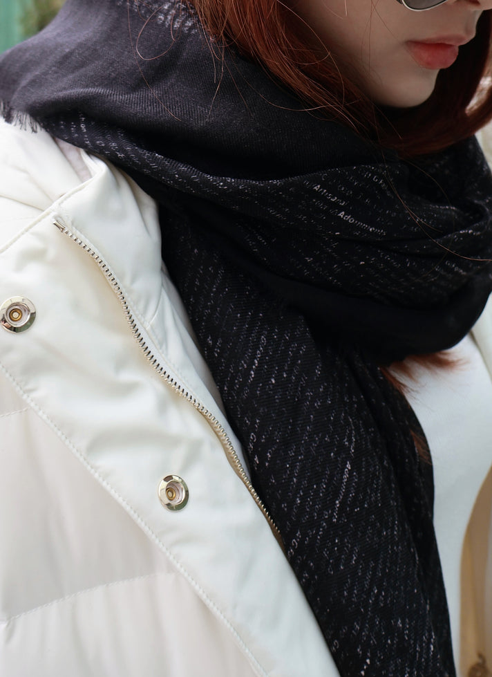 Black cashmere rectangle - G|Forever