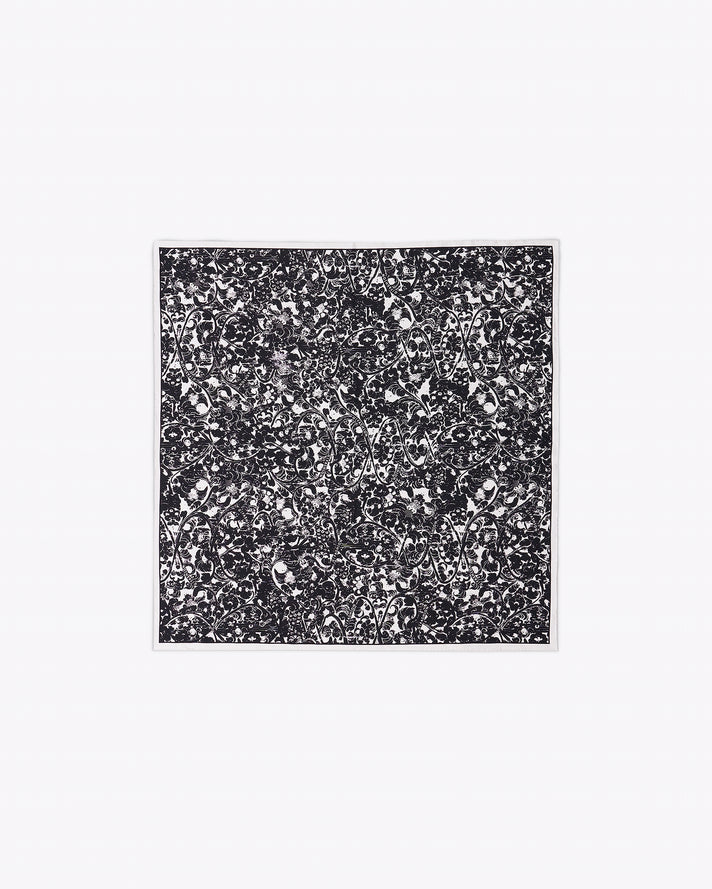 黑白螺旋佛系丝巾    